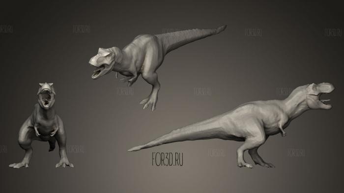 Тираннозавр 3d stl модель для ЧПУ